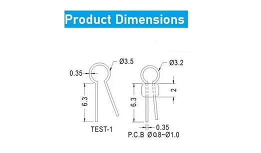 Purple PCB Gold-Plated Ceramic Test Points 1000 PCS for Circuit Board Testing