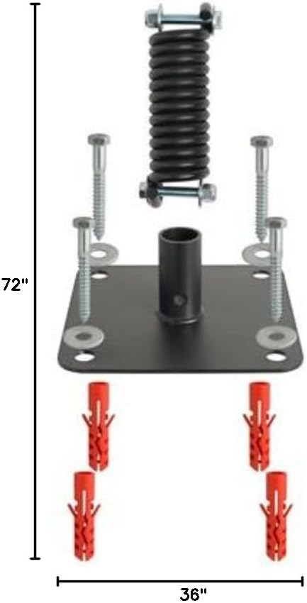 SmartSign FlexPost Signpost - Asphalt Model | 6' high Post, Flexible Sign Holder for Outdoors with Base, Made in USA