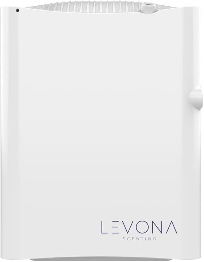 Levona Scent Waterless Diffuser - Essential Oil Aroma Smart Plug-in, Portable Machine for Whole House & Large Spaces, LCD, HVAC, With Cleaning Cloth, Covers 4000 sqft - Arosa 1500 (Scent Not Included)
