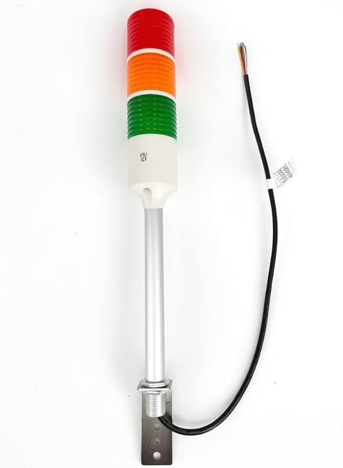 12V DC LED Warning Lights Multi-Layer Industrial Signal Light Alarm Lights Machine Equipment Indicator Lamp (3-Layer)