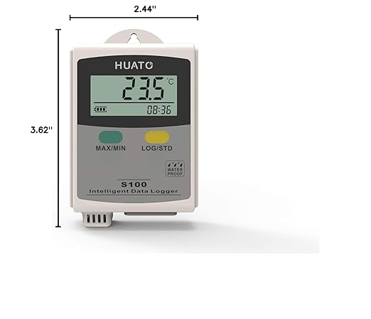 Portable or Wall Mounted Temperature and Humidity High Accuracy Data Logger with Total 86,000 Recording Points