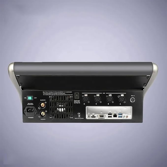 14.1" Professional DMX512 Lighting Controller, 2048 Channels, 4 DMX Outputs, Supports Art-net & Titan-net, Perfect for Light Shows & Events