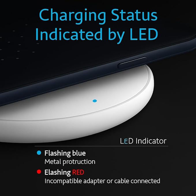 2Pcs Wireless Charger,15W Max Wireless Charging Pad Compatible with Samsung Galaxy S25/S24/S23/S22/S21/S20/S10,7.5W Compatible with iPhone 17/17Pro/16/16Plus/16Pro /15/15Pro/15Plus/14/13/12 (White)