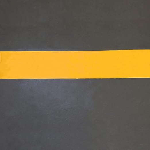 SmartSign Yellow 6 inch x 100 feet Floor Marking Tape, 32 mil Vinyl Floor Tape, Superior Mark Industrial Use Safety Tape with Beveled Edges, Strong Adhesive, for Gym/Warehouse/Courts