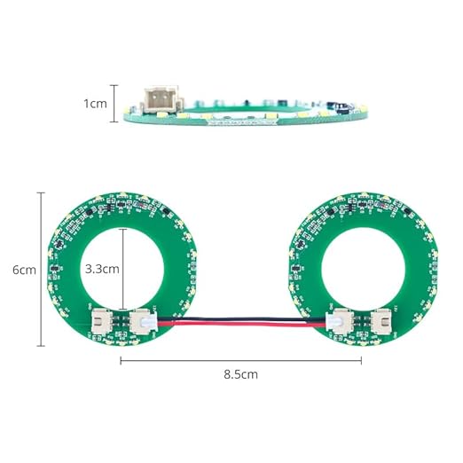 Touch Sensor Circuit Board DIY Touch-Sensitive Smart Table Module Built-in LED Light for Hexagon Coffee Luminous Table Touch Light Up Touch Switch 10Pcs (RGB)