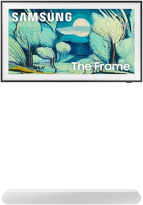 Samsung 50-Inch Class The Frame LS03F 4K QLED Smart TV (2025 Model) Modern Frame Design, NQ4 AI Gen2 Processor + SAMSUNG S61D 5.0ch Soundbar w/Wireless Dolby Atmos Audio, All-in-One Design, HW-S61D/ZA