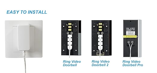 18V 500mA Doorbell Adapter 33 Feet Extra Long Cable ETL Certification Video Doorbell Power Adapter Compatible with Ring Video Doorbell, Video Doorbell 2, Video Doorbell Pro