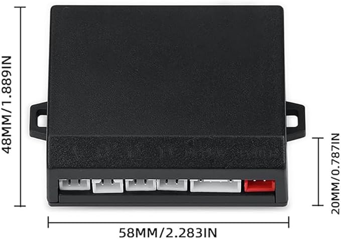 Parking Sensor Kit Backup Sensor Kit Reverse Sensor for Car 18 Color Options for Probes Adjustable Alarm Volume Professional Sensore de Reversa para Carro Safe Driving Assistant(Black)