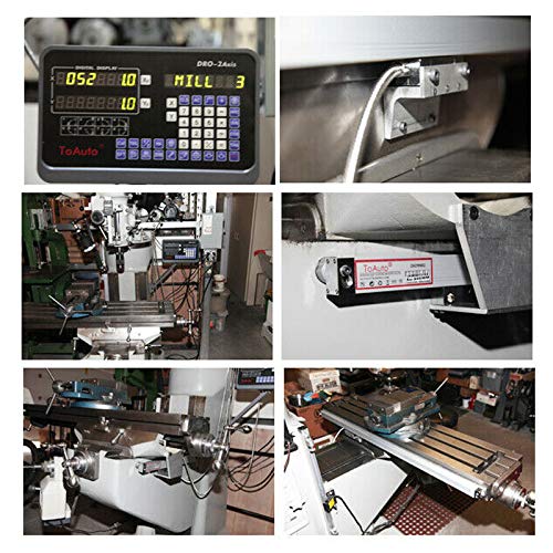 TOAUTO Digital Readout DRO 800mm 32", LCD Display 1um Glass Linear Scale Meter for CNC Milling Lathe EDM Machine