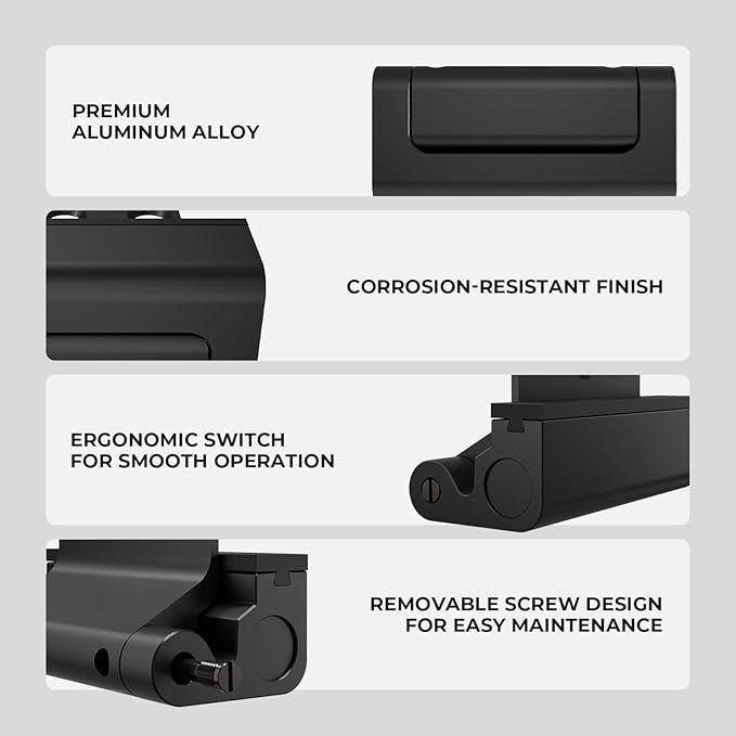 4Pack Home Security Door Reinforcement Lock Childproof, Door Locks for Kids Safety, Door Lock Latch Stopper for Front Door Inside Top of Door, Aluminum Construction Finish