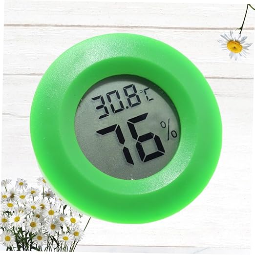 Garneck Digital Thermometer Hygrometer Reptile Enclosure Humidity Sensor Wall Mount Indoor Temperature for Home Office