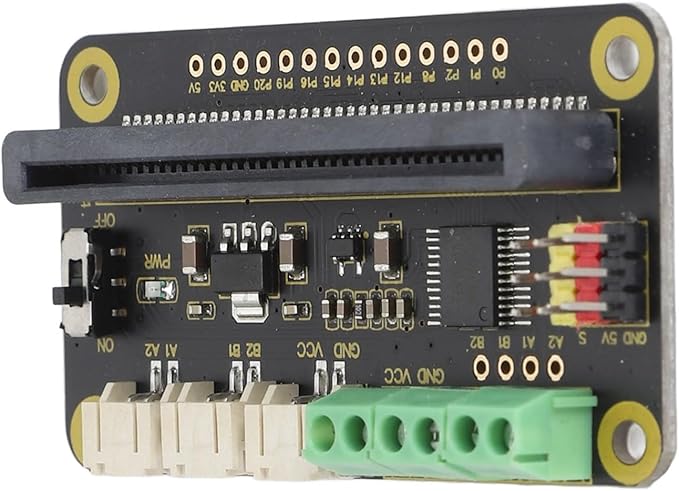 Pilipane Servo Drive Expansion Board Professional Powerful Motor Driver Board for Microbit Plug in Interface DC Motor Driver Board for Robotics and DIY Projects