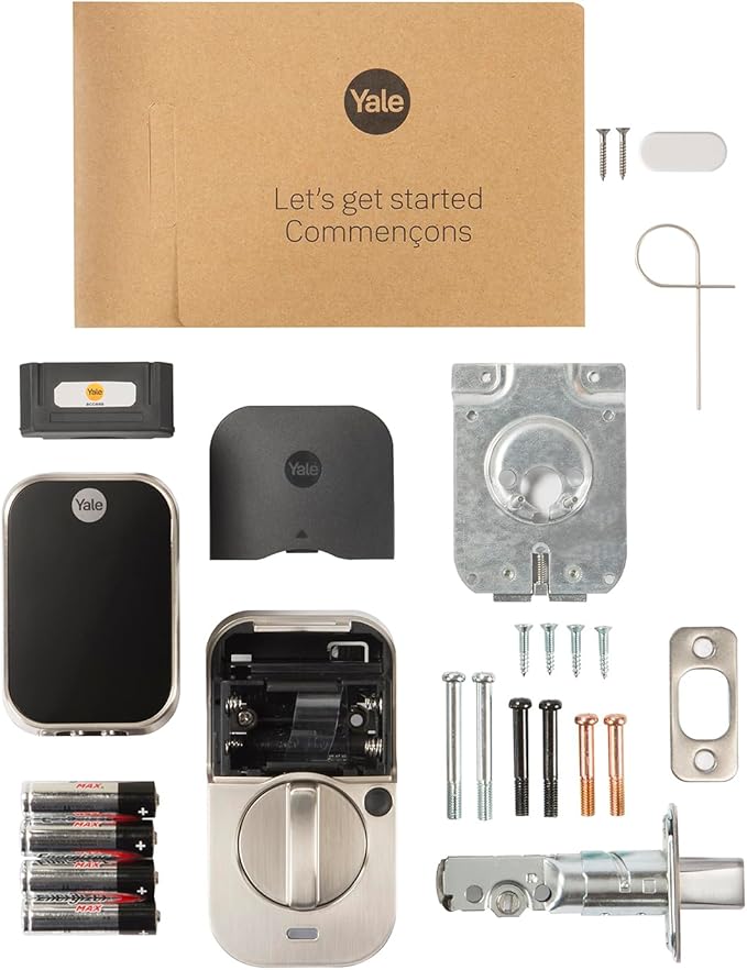 Yale Home Assure Lock 2 Deadbolt, Satin Nickel Keyless Entry Door Lock with Digital Touchscreen Keypad and Bluetooth Connectivity (No Wi-Fi), YRD450-BLE-619