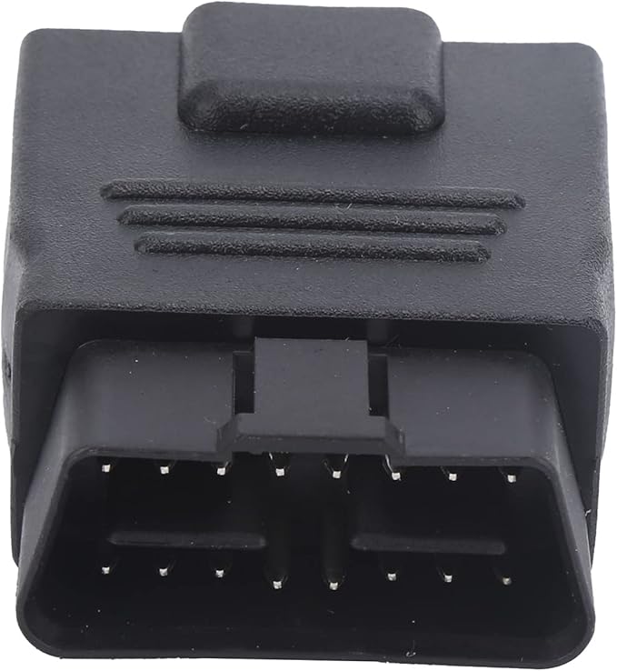 16Pin OBD2 Plug Adapter Male to Female, Universal OBD2 Connector, ABS Plastic Diagnostic Line Plug with Full Power, Car Accessory for Fault Check and Code Reader