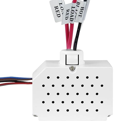 ENERLITES Ceiling Sensor Low Voltage Power Pack for Low Voltage Sensor and Package, Self Contained Power Supply Relay System 120~277V AC to 24V DC, MPP-24, New Model, White