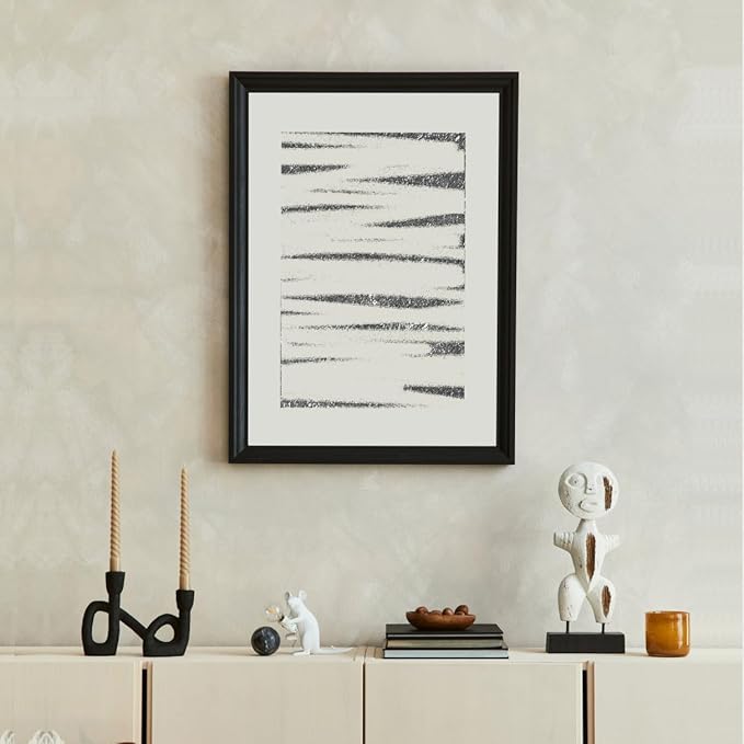 KTKDE Studio Gallery 18x24 Select Poster Frame Set of 5, Wooden frames black Display Poster, Posters & Art Prints for Artwork Wall Vertical or Horizontal Display best gift