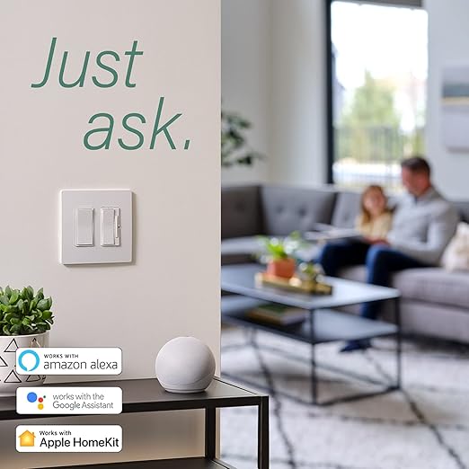 Legrand Radiant WNRL10WH Smart Switch with Netatmo, Compatible with Alexa, Google Assistant & Apple HomeKit, White (1 Count)