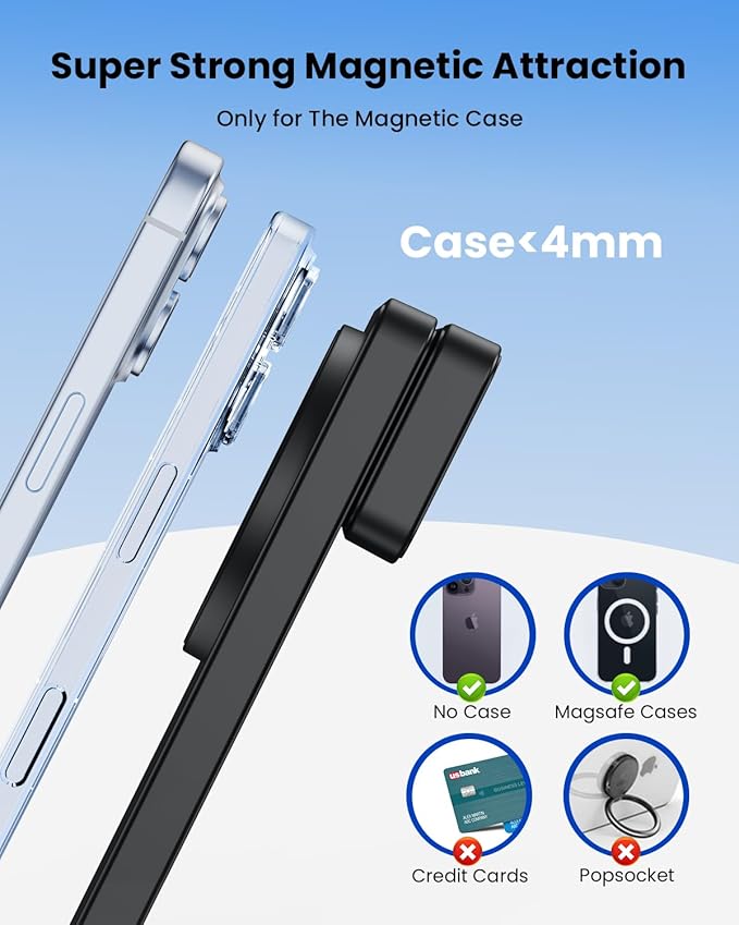 Magnetic Wireless Charger Stand for iPhone: CIYOYO Qi2 15W Max 3-in-1 Fast Charging Station, Foldable Wireless Charger for iPhone 17 16 15 14 13 12 Series, Apple Watch & AirPods, Portable Travel Dock