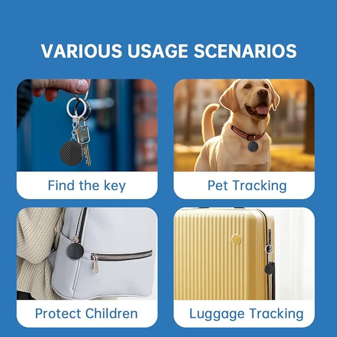 Bluetooth Tracker SmartTag for Samsung, Item Locator for Keys, Wallet, Luggage, Pets, IP65 Water-Resistant, Long and Replaceable Battery Life, Compatible with Galaxy Devices, 1 PC (Samsung Only)