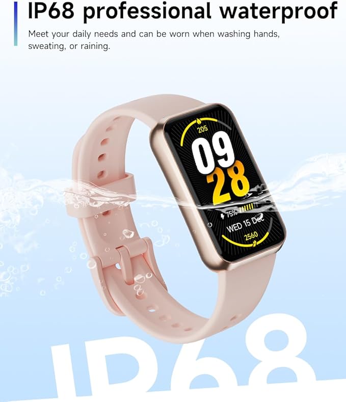 Fitness Trackers,Smart Band 24/7 Health Monitoring,Blood Oxygen Heart Rate Sleep Monitor,Calorie Pedometer Steps Counter Activity watchs/Notifications for iOS/Android