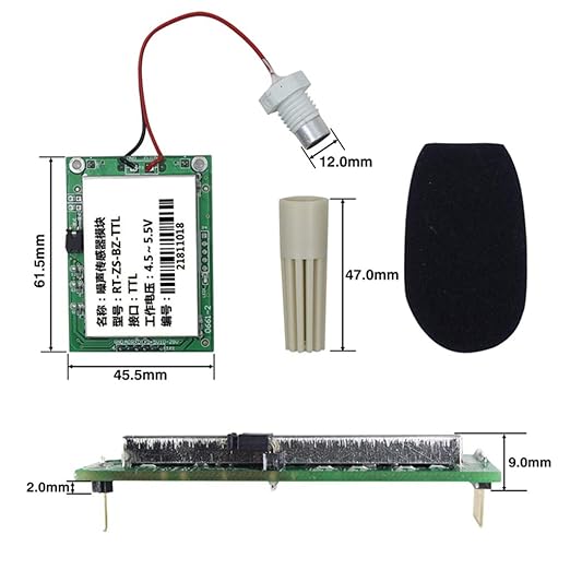 Taidacent Industrial Grade Noise Decibel Detection Module Sound Sensor Sound Level Meter Sound Measurement (RS485-12V)
