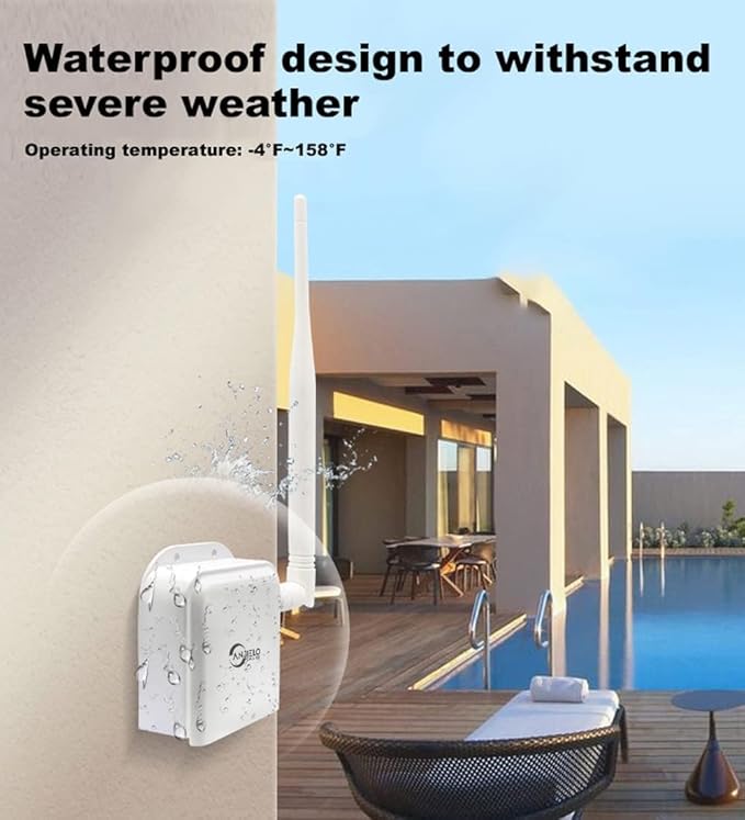 Wireless Bridge Point to Point 2600 feet Long Range Wi-Fi Bridge Wireless Access with High-Gain Antenna, 2.4G WiFi Bridge Repeater Supports 2600 feet Outdoor Transmission Distance