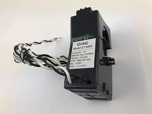 DAE P254-600 KIT, 600A, RS485, UL kWh Smart Submeter, 3 Phase, 120/208V, 3 Split Core CTs (Inner Dia. 1.38 inch)
