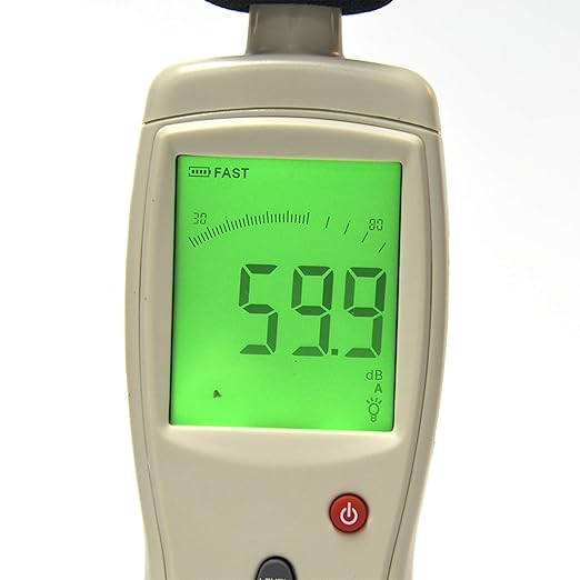 Smart Sensor AS824 Sound Level Meter 0-130 dB range for Frequency Analyzer FFT Analyzer Graphic Recorder with Instantaneous Sound Measure Function