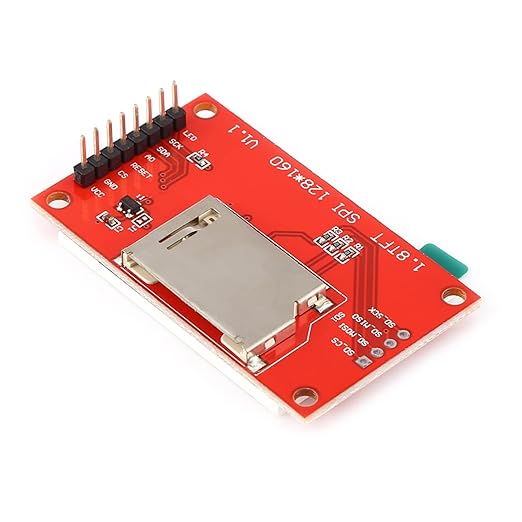 1.8 inch SPI TFT LCD Color Display Module Touch Panel, ST7735 128x160 Touch Screen Monitor Module 51/AVR/STM32/ARM 8/16 bit for DIY