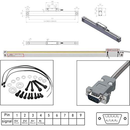 2/3 Axis Digital Readout and TTL Precision Linear Glass Scale DRO Encoder for Milling Lathe. Note:Display&Scales Sold Separately,Pls Select The Size Options! (2 Axis Digital Readout Display ONLY)