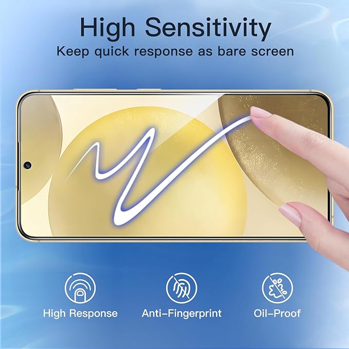 JETech Privacy Screen Protector for Samsung Galaxy S24 5G 6.2-Inch with Camera Lens Protector, Anti-Spy Tempered Glass Film, Fingerprint ID Compatible, 2-Pack Each
