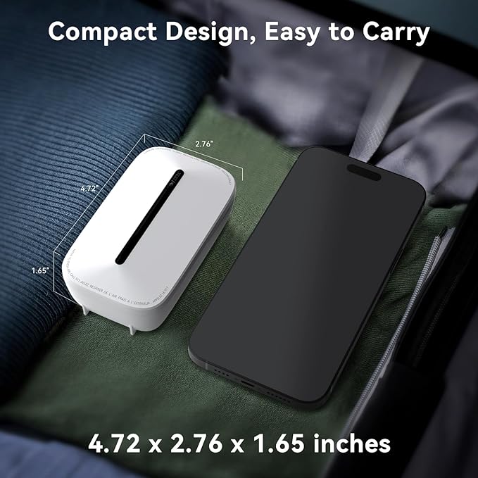 2 Packs Carbon Monoxide Detectors Plug in, 10-Year Battery Powered CO Detector with Breathing Light, Portable Traval Carbon Monoxide Alarm for Home/Office/RV