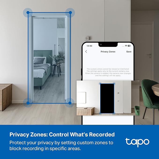 Tapo 2K 3MP Indoor/Outdoor Security Camera - Free Person/Motion/Cry Detection, Color Night Vision, IP65 Weatherproof, SD/Cloud Storage, Works w/Alexa & Google Assistant HybridCam