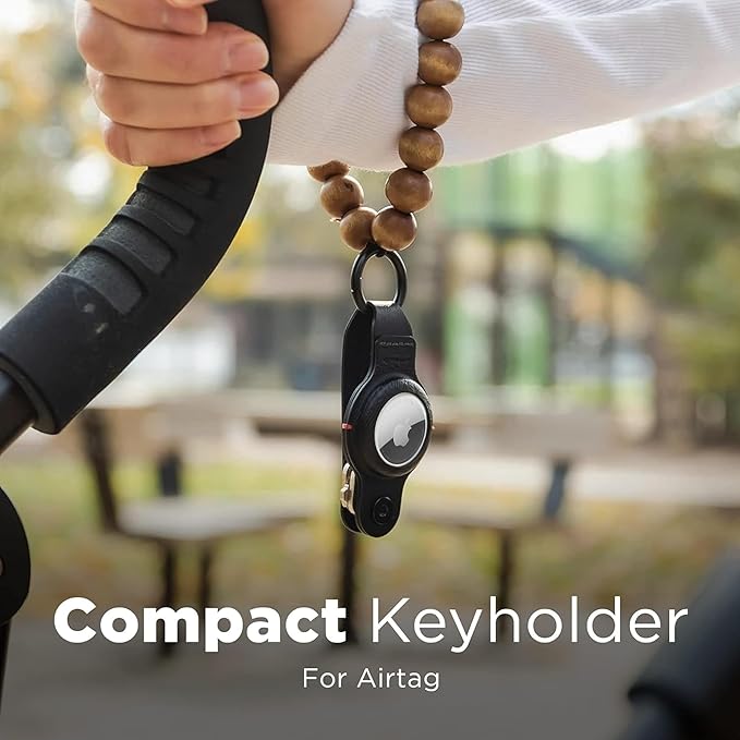KeySmart AirTag Keychain Key Holder, Compatible with Apple AirTag Holder, Key Organizer Keychains