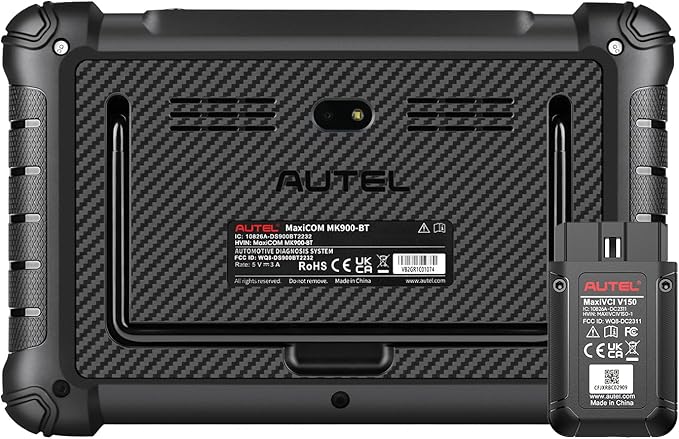 Autel Scanner MaxiCOM MK900BT, 2026 MK900-BT Bidirectional Diagnostic Scan Tool, 2.0 BT Ver. of MK900 MX900, 8in Up of MK808S MK808BT PRO MX808S MK808Z, 40+ Reset, 3K+ Active Tests, CAN FD & DoIP, FCA