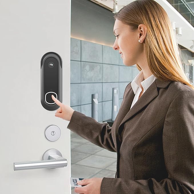 No Drill Adhesive Video Doorbell Mount for Arlo Video Doorbell 2K/HD (2nd Gen), Not Block Doorbell Sensor, Anti-Theft Camera Mount Door Mounting Bracket Holder Accessories for Apartments Houses