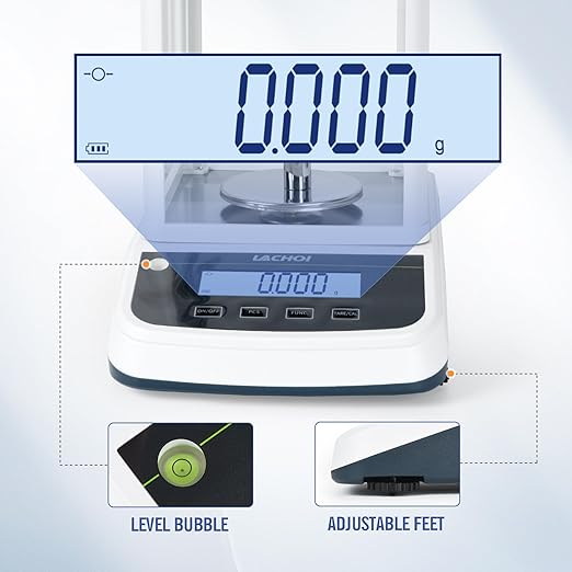 Lab Scale 0.001g×100g Accuracy Digital Lab Analytical Balance Jewelry Scale with Windshield,RS232 Interface Laboratory Analytical Balance (0.001g*100g)
