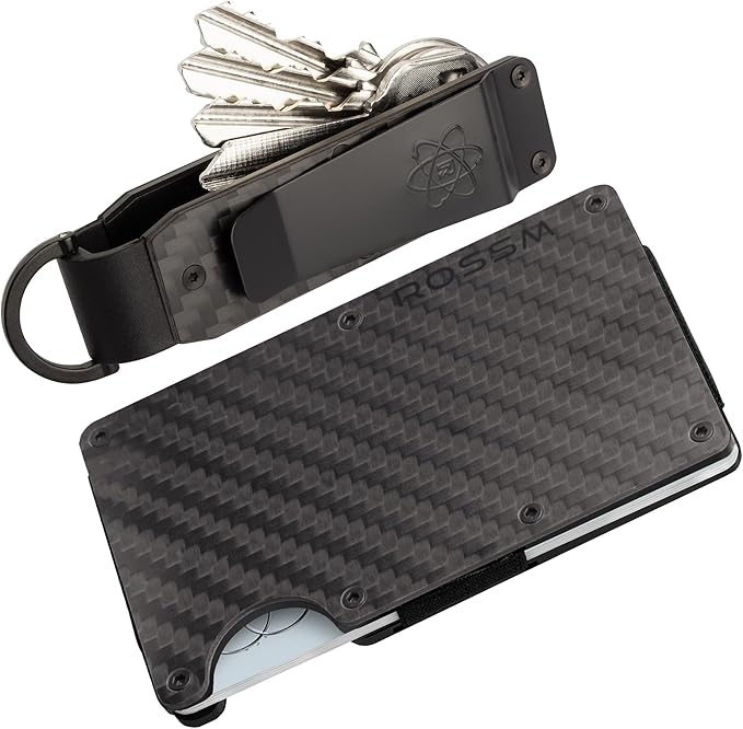 ROSSM Key Organizer - Compact Metallic Key Holder | Minimalist Innovative Keyholder | Smart Keychain Secures 2-6 Keys