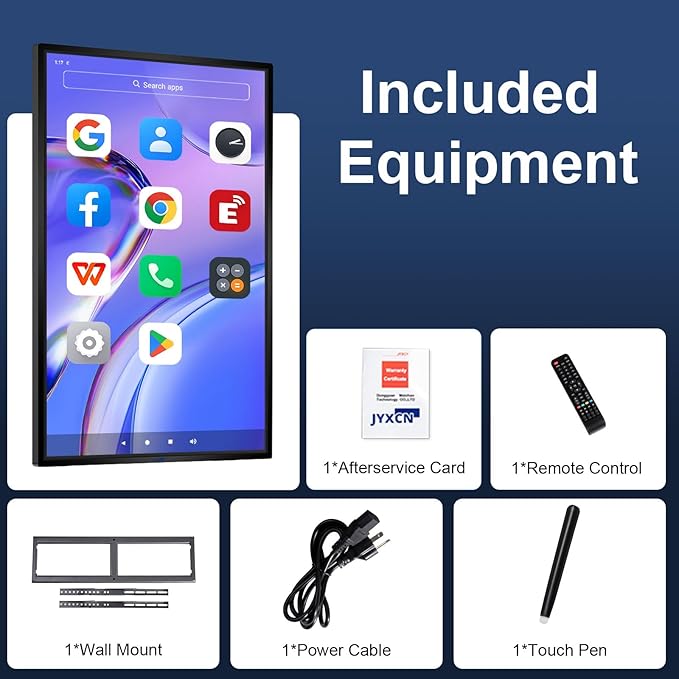 49" 1080P Interactive Smart Board for Classrooms & Office | Wireless Teaching Whiteboard with Touchscreen Android 12, Multi-Device Sharing | Safety-Rated (Board Only)