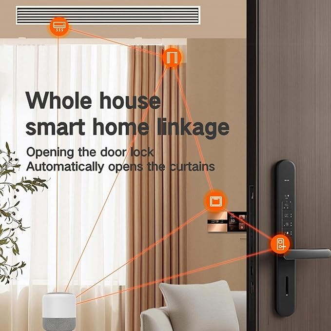 Smart Curtain Track System with Mini Zigbee Motor, Automatic Ceiling Curtain Opener, Motorized Curtains Rod 165.3''(4.2m) with App, Voice, Remote Control,Compatible with Alexa,Google and Siri