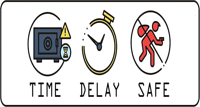 Genie Hand – Time Delay Safe, Anti Robbery Safe Box, Timed Controlled Opening – B-Class Lock – Anti Bounce Technology (Large - Standard)