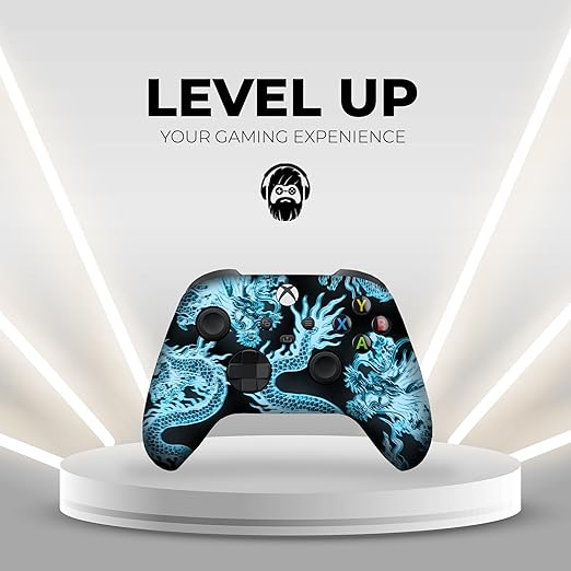 DreamController Neon Dragonns Custom X-box Controller Wireless compatible with X-box One/Series X/S Proudly Customized in USA with Permanent HYDRO-DIP Printing (NOT JUST A SKIN)