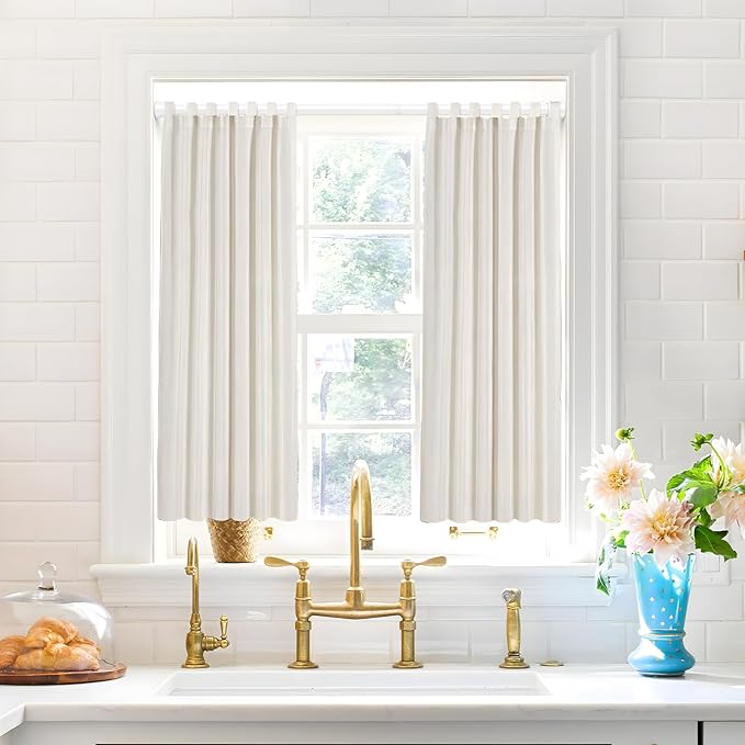 Shower Curtain Rod 42-73 Inch White Shower Rod 7/8" Tension Curtain Rod Adjustable Curtain Rods No Drilling Shower Tension Rod Shower Curtain Tension Rod for Bathroom Windows Doorways