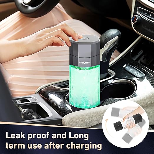 10000PPB+ Hydrogen Water Bottle SPE PEM Technology Hydrogen Water Generator with Seven Colorful Light-Best Hydrogen Water Technology (S-Gray)