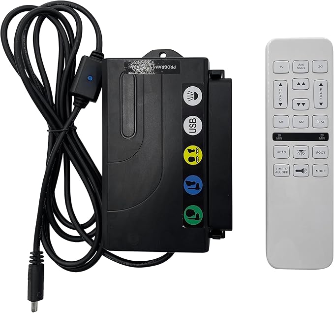Uetmulik Adjustable Bed Richmat Non-Universal Wireless HJH55 Remote and HJC18 Control Box Replacement