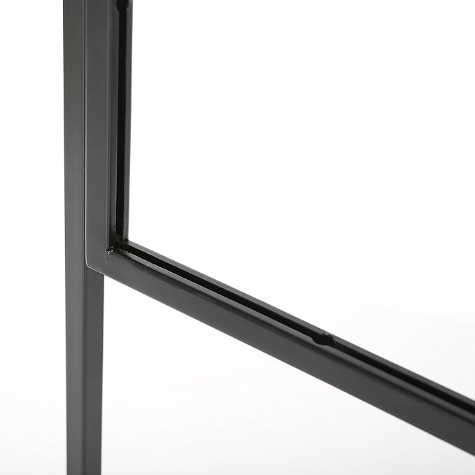 M&T Displays Metal Eco Info Board Black 18x60 Inches Slide-in Poster Sign Holder 1 Tier Double Sided Floor Standing Advertising Display with Backing and Anti-Glare PET Cover