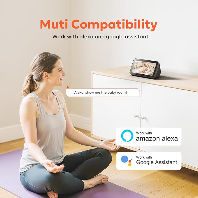 owltron Indoor Security Camera 2K, 360°2.4G WiFi Cameras for Home Security for Baby/Pet/Elder/Nanny with Night Vision, Motion Detection & App Control, Baby Monitor Works with Alexa & Google Assistant