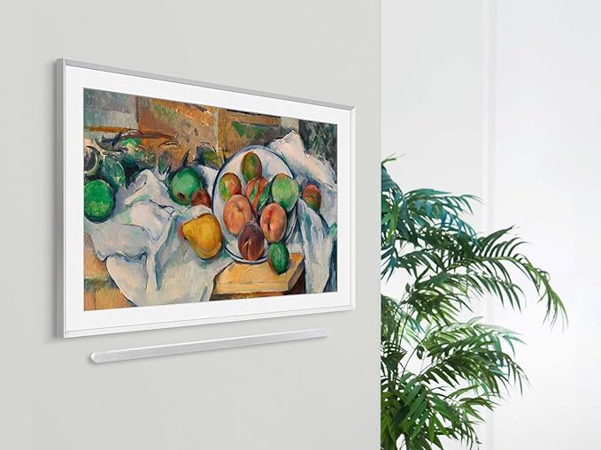 Samsung 75” The Frame Customizable Bezel (2025 Model), Magnetic, Quick and Easy Installation, VG-SCFF75WTBZA, Modern White