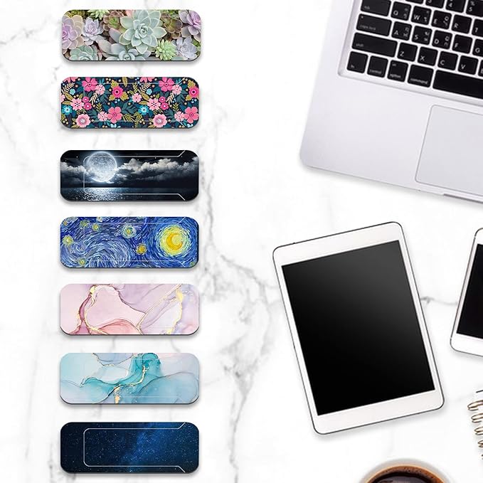 Webcam Cover, 3 Pieces, Laptop Camera Cover, Privacy Shielding Capacity is Twice as Big as The Traditional, Suitable for Computer Mobile Phones, laptops, Tablets and so on (The Starry Sky)