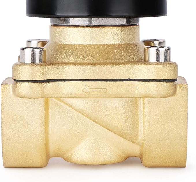 U.S. Solid 3/4" Brass Electric Solenoid Valve 110V AC Normally Closed Non-potable Water, air, Diesel